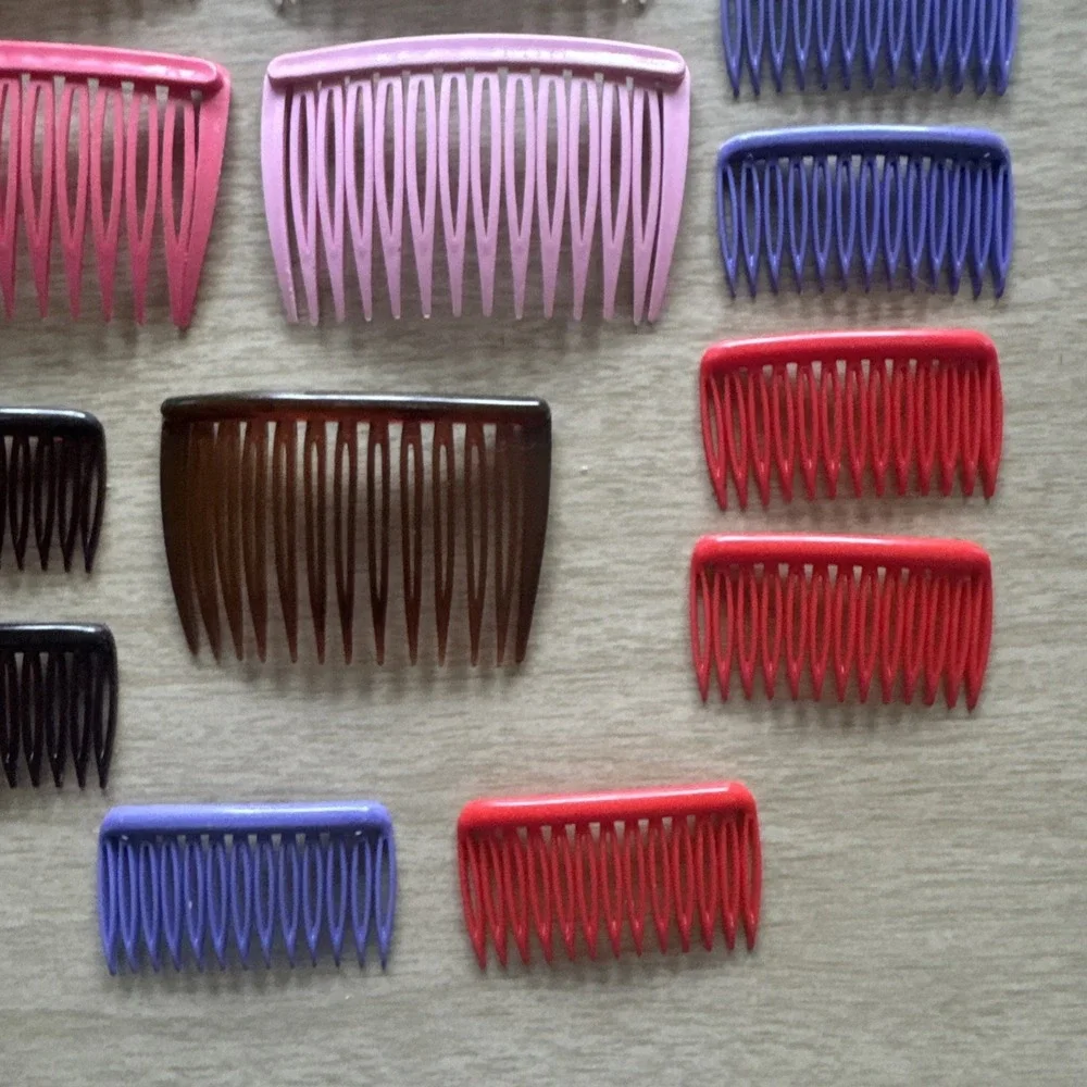 Vtg Lot of 17 GOODY Hair Combs Side Combs 1980s Retro 2-2.5